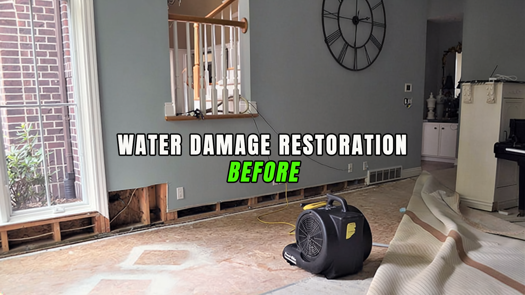 Water Damage Restoration and Repairs - Before Repairs